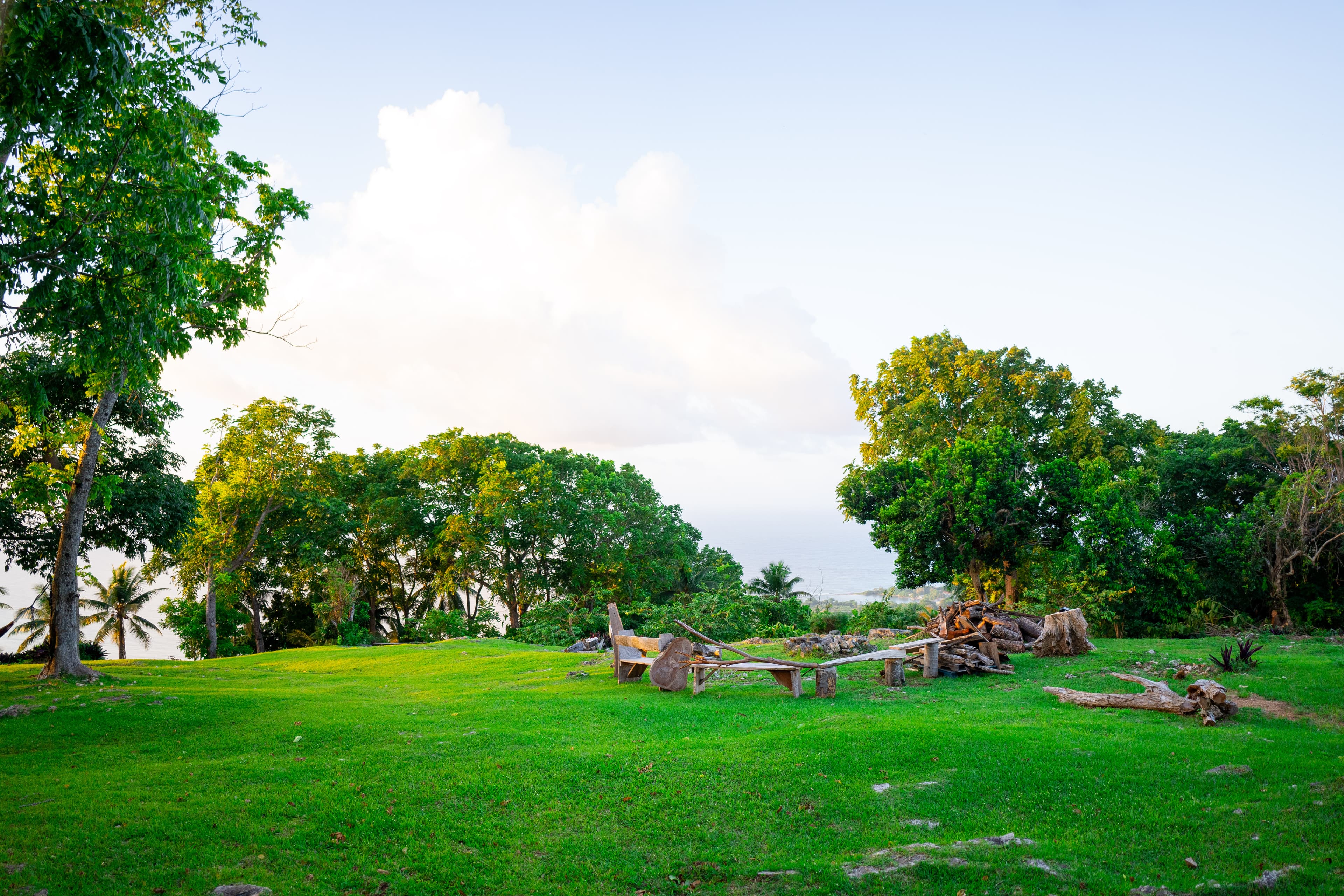 Panoramic view of Mudita's landscape